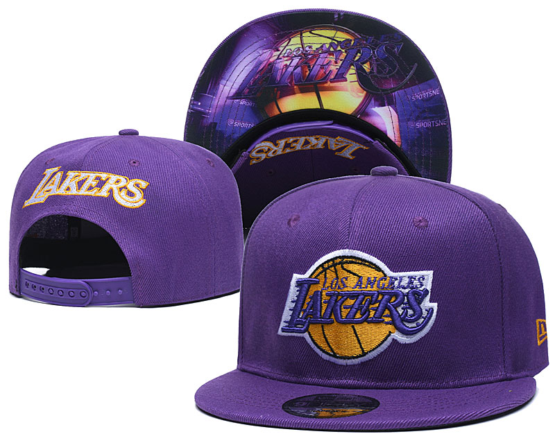 NBA Los Angeles Lakers Stitched Snapback Hats 017